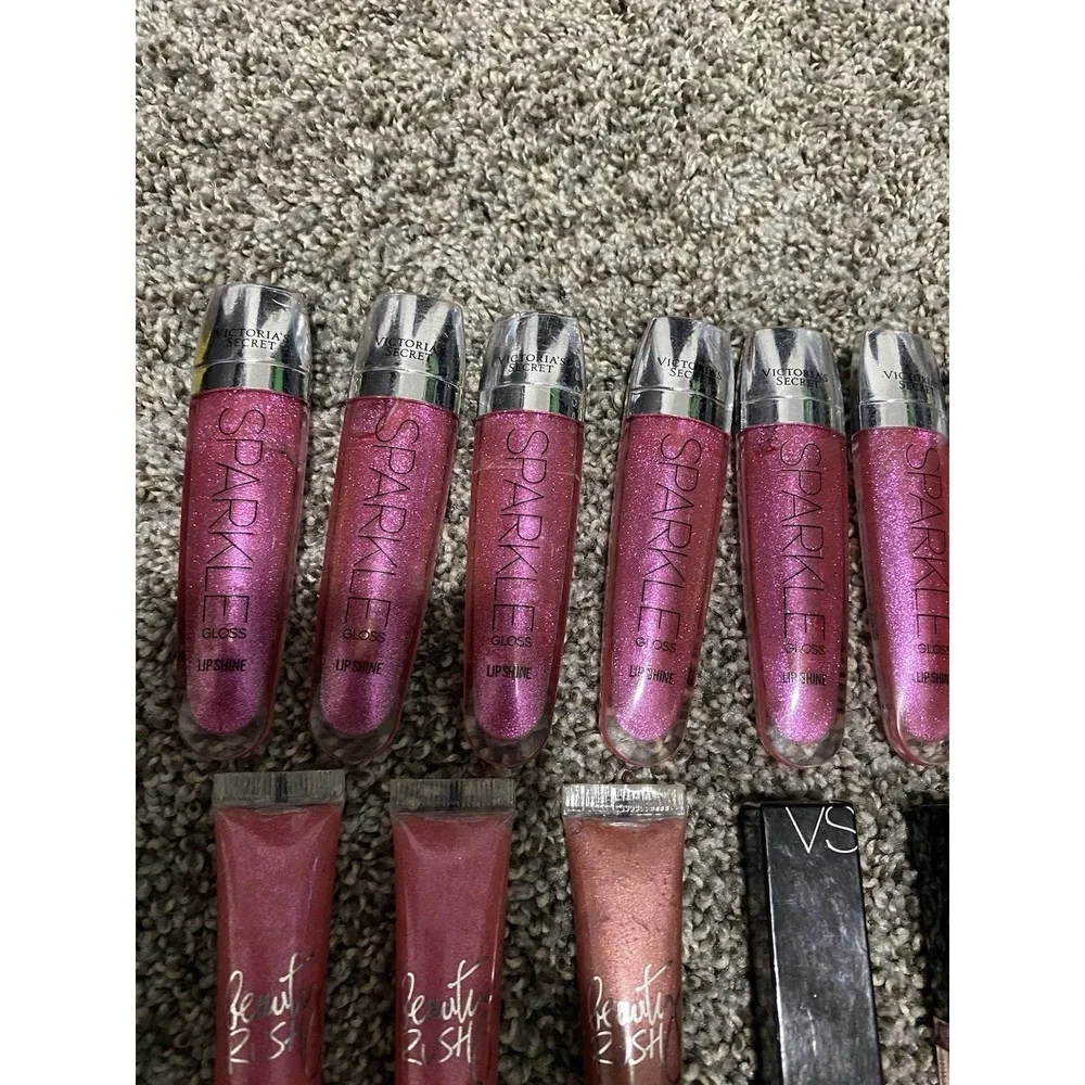 Victoria's Secret Makeup Lot, Lip Gloss Lot Of 17 Lip Colors NEW
